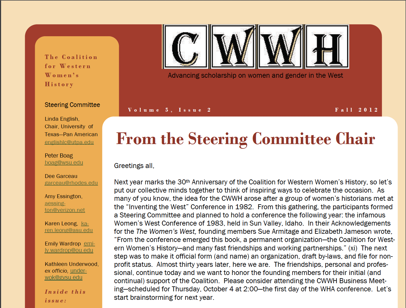 header of cwwh newsletter
